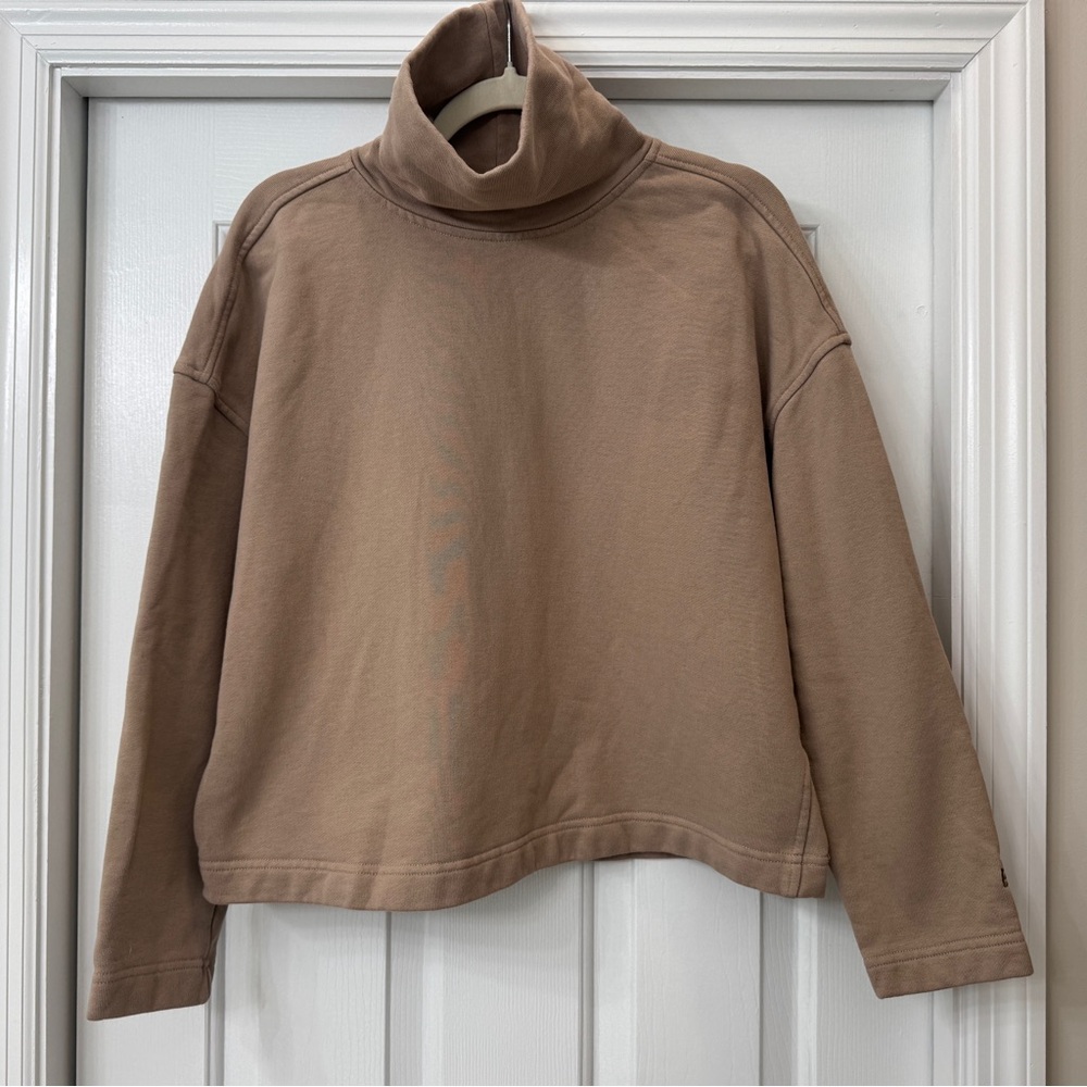 Everlane 100% Organic Cotton Mockneck Turtleneck Pullover